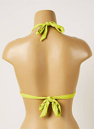 Sutien de costum de baie închidere cu legături de legat top sutien push-up verde BANANA MOON femeie