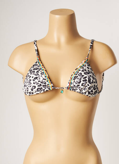 Sutien de costum de baie elasticitate sutien cu susținere înaltă și burete detașabil bej BANANA MOON femme