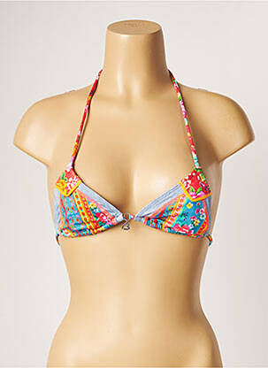 Sutien de costum de baie elasticitate top triunghiuri albastru BANANA MOON femeie