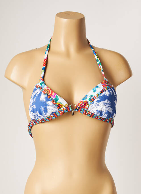 Sutien de costum de baie elasticitate sutien cu susținere înaltă și burete detașabil albastru BANANA MOON femme