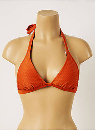 Sutien de costum de baie elasticitate sutien cu susținere înaltă și burete detașabil portocaliu BANANA MOON femme