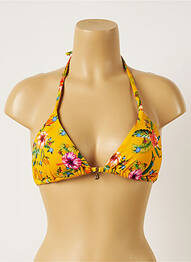 Sutien de costum de baie elasticitate sutien cu susținere înaltă și burete detașabil galben BANANA MOON femme