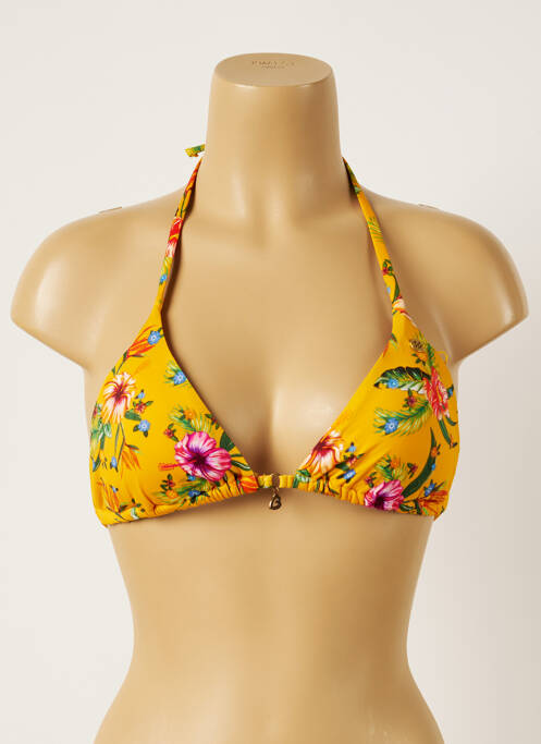 Sutien de costum de baie elasticitate sutien cu susținere înaltă și burete detașabil galben BANANA MOON femme