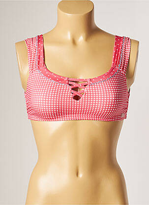 Sutien de costum de baie elasticitate top sutien tip racerback roz BANANA MOON femeie