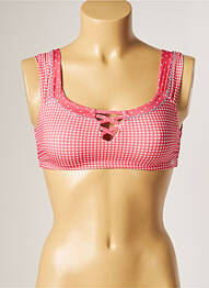 Sutien de costum de baie elasticitate top sutien tip racerback roz BANANA MOON femme