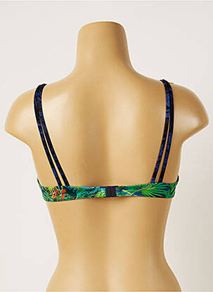 Sutien de costum de baie elasticitate top triunghiuri verde BANANA MOON femeie