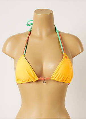 Sutien de costum de baie elasticitate top triunghiuri portocalie BANANA MOON femeie