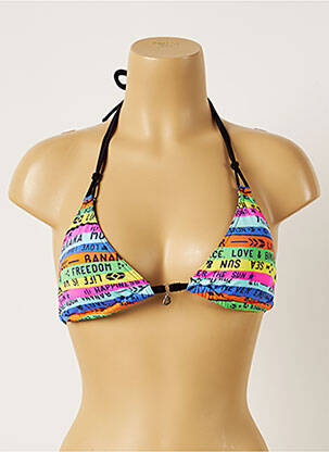 Sutien de costum de baie elasticitate top triunghiuri albastru BANANA MOON femeie