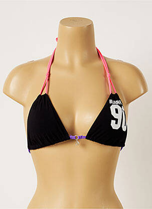 Sutien de costum de baie elasticitate top triunghiuri negru BANANA MOON femeie