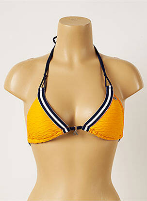 Sutien de costum de baie elasticitate top triunghiuri galben BANANA MOON femeie