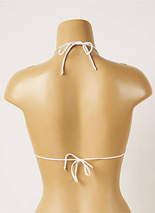 Sutien de costum de baie elasticitate top triunghiuri alb BANANA MOON femeie