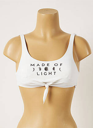 Sutien de costum de baie elasticitate top sutien modelat alb BANANA MOON femeie