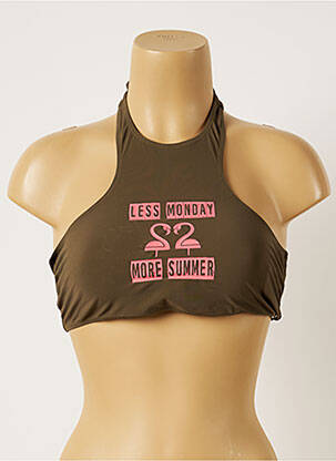 Sutien de costum de baie elasticitate verde BANANA MOON femeie