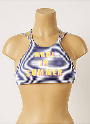 Sutien de costum de baie elasticitate albastru BANANA MOON femeie