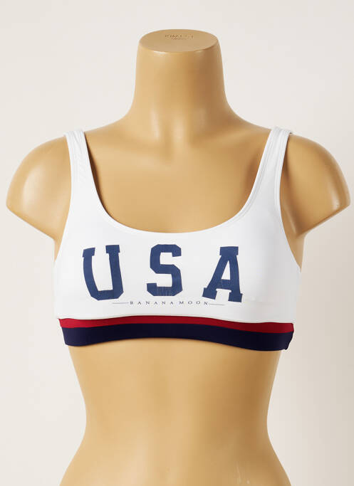 Sutien de costum de baie alb BANANA MOON femeie