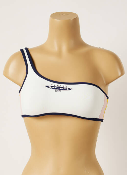 Sutien de costum de baie alb BANANA MOON femeie