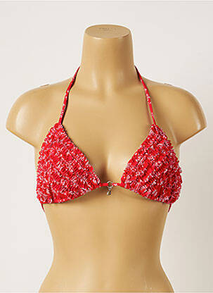 Sutien de costum de baie elasticitate top triunghiuri roșu BANANA MOON femeie