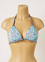 Sutien de costum de baie elasticitate top triunghiuri albastru BANANA MOON femme