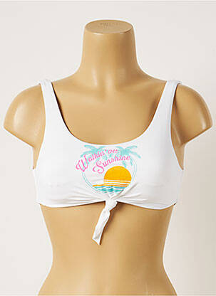 Sutien de costum de baie elasticitate sutiene alb BANANA MOON femeie