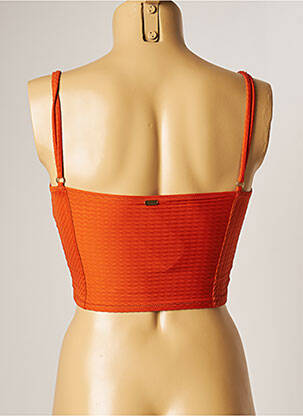 Top de baie efect material satinat portocaliu BANANA MOON femeie