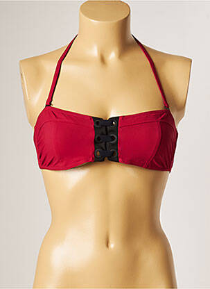 Sutien de costum de baie elasticitate top bentiță roșu BANANA MOON femeie