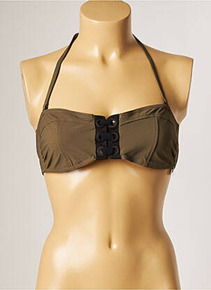 Sutien de costum de baie elasticitate top bentiță verde BANANA MOON femeie