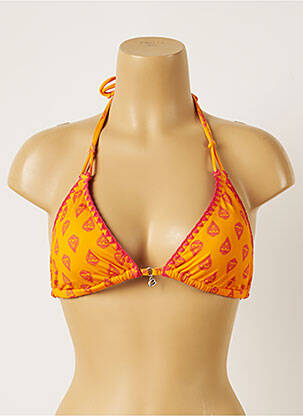 Sutien de costum de baie închidere cu legături de legat top sutien modelat portocalie BANANA MOON femeie