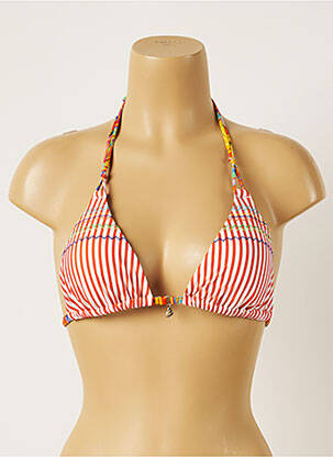 Sutien de costum de baie închidere cu legături de legat top sutien modelat portocalie BANANA MOON femeie