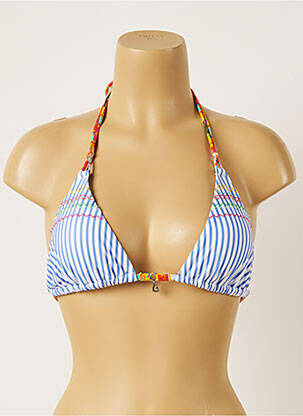 Sutien de costum de baie închidere cu legături de legat top sutien modelat albastru BANANA MOON femeie