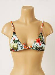 Sutien de costum de baie închidere cu legături de legat top sutien modelat verde BANANA MOON femme