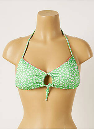 Sutien de costum de baie închidere cu legături de legat top sutien modelat verde BANANA MOON femeie
