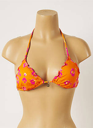 Sutien de costum de baie închidere cu legături de legat top sutien modelat portocalie BANANA MOON femeie