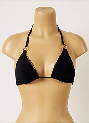 Sutien de costum de baie închidere cu legături de legat top sutien modelat negru BANANA MOON femeie