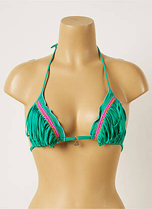 Sutien de costum de baie închidere cu legături de legat top sutien modelat verde BANANA MOON femeie