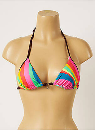 Sutien de costum de baie închidere cu legături de legat top sutien modelat roz BANANA MOON femeie