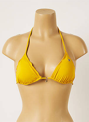 Sutien de costum de baie închidere cu legături de legat top sutien modelat galben BANANA MOON femeie