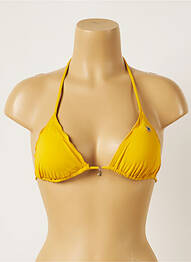 Sutien de costum de baie închidere cu legături de legat top sutien modelat galben BANANA MOON femme