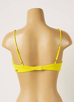 Sutien de costum de baie elasticitate sutien balconet cu decolteu înalt galben BANANA MOON femeie