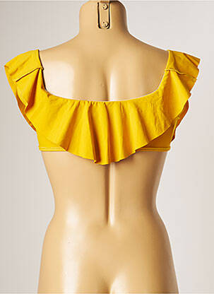 Sutien de costum de baie elasticitate sutien cu susținere înaltă și burete detașabil galben BANANA MOON femeie