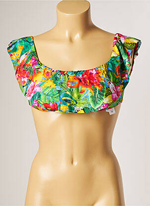 Sutien de costum de baie elasticitate sutien cu susținere înaltă și burete detașabil verde BANANA MOON femeie