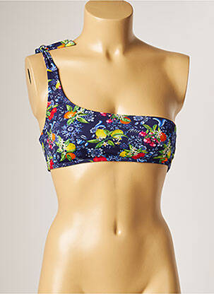 Sutien de costum de baie elasticitate sutien cu susținere înaltă și burete detașabil albastru BANANA MOON femeie