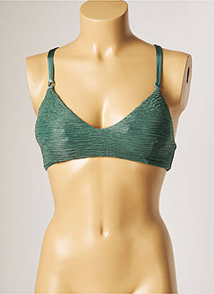 Sutien de costum de baie elasticitate sutien balconet cu decolteu înalt verde BANANA MOON femeie