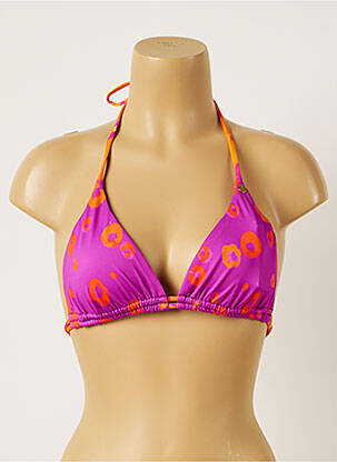 Sutien de costum de baie elasticitate top triunghiuri violet BANANA MOON femeie