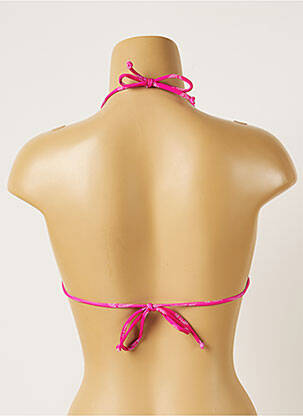 Sutien de costum de baie elasticitate top triunghiuri roz BANANA MOON femeie