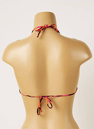 Sutien de costum de baie elasticitate top triunghiuri portocalie BANANA MOON femeie