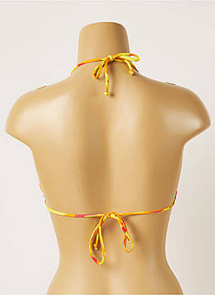 Sutien de costum de baie elasticitate top triunghiuri galben BANANA MOON femeie