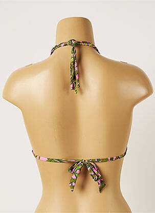 Sutien de costum de baie elasticitate top triunghiuri verde BANANA MOON femeie
