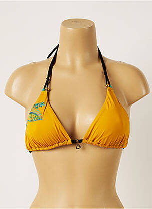 Sutien de costum de baie elasticitate top triunghiuri galben BANANA MOON femme