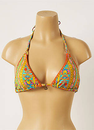 Sutien de costum de baie elasticitate top triunghiuri galben BANANA MOON femeie