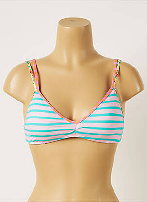 Sutien de costum de baie elasticitate top triunghiuri verde BANANA MOON femeie